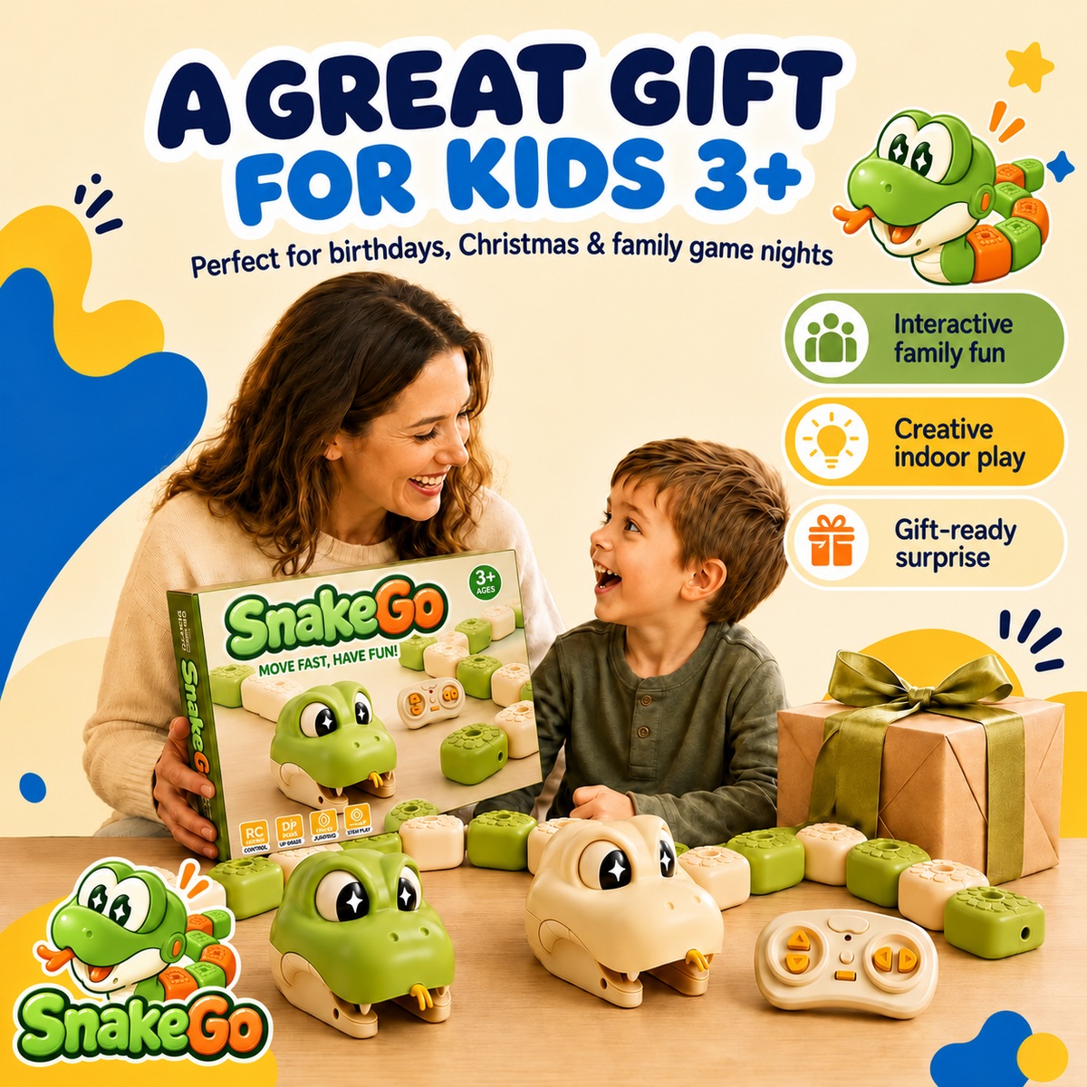 SnakeGo™ Dual Remote-Control Snake Racing Set