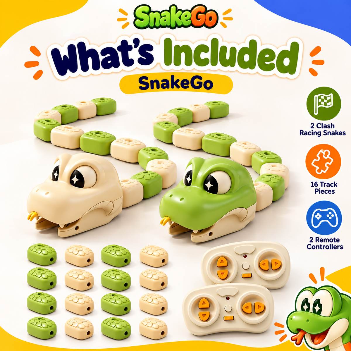 SnakeGo™ Dual Remote-Control Snake Racing Set